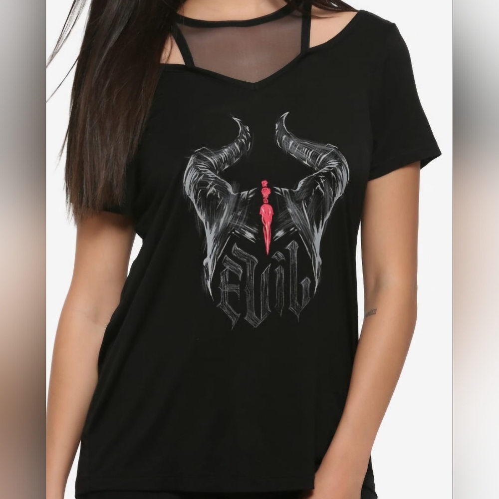 NWT Disney Her Universe • MALEFICENT ~ Mistress of Evil TOP • Hot Topic • Large